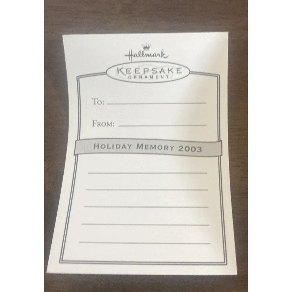Hallmark 2003 keepsake